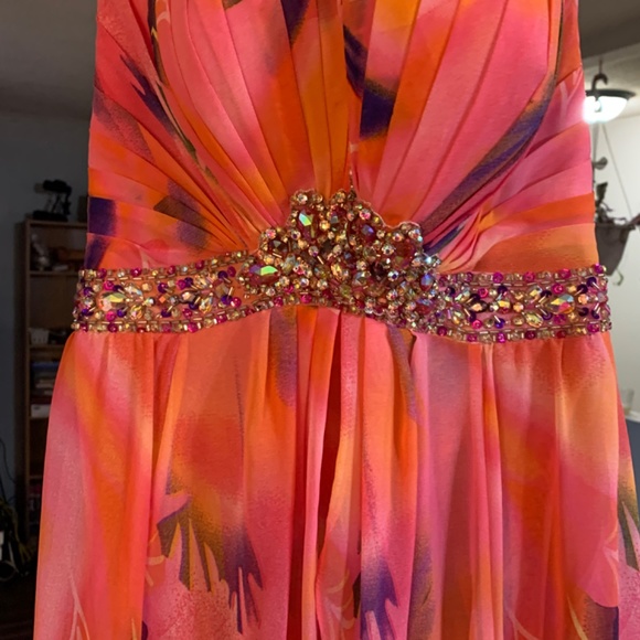 Tony Bowls Strapless Floral Dress - Picture 3 of 6